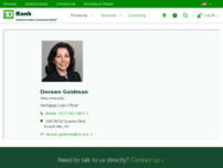 Doreen Goldman - Mortgage Loan Officer website screenshot