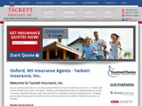 Screenshot for https://www.tackettinsurance.com