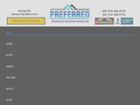 Preferred Roofing & Seamless Guttering website screenshot
