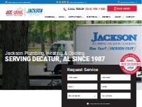 Website Screenshot Jackson Plumbing, Heating & Cooling