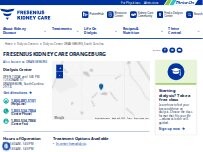 Website Screenshot FRESENIUS KIDNEY CARE ORANGEBURG