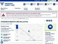 Website FRESENIUS KIDNEY CARE FALLS RUN