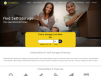 ClickandStor® website screenshot