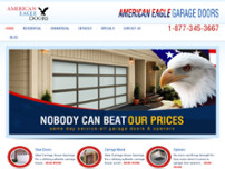 American Eagle Garage Door Services website screenshot