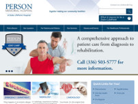 Person Health Primary Care website screenshot