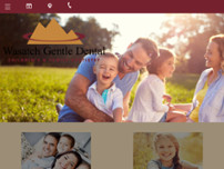 Wasatch Gentle Dental website screenshot