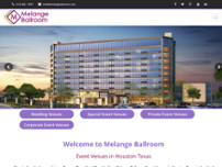 Melange Ballroom Event Venues in Houston website screenshot
