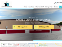 Castle Lock Self Storage website screenshot
