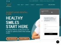 Website Screenshot Wheatland Dental Care