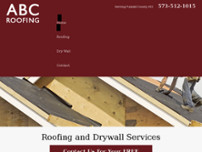 ABC Roofing website screenshot