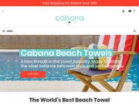 Cabana Beach Towels website screenshot