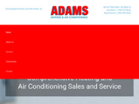 ADAMS HEATING & AIR CONDITIONING LLC website screenshot