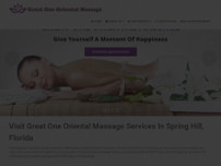 Great One Oriental Massage website screenshot