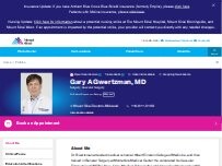 Website Screenshot Gary Gwertzman, MD