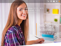 Kaprelian Orthodontics website screenshot