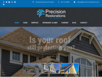 Precision Restorations website screenshot