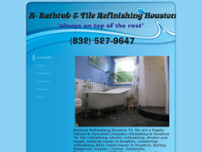 Bathtub & Tile Refinishing Houston website screenshot