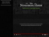 The Nevermore Haunt website screenshot