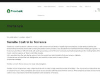 Treebark Termite and Pest Control website screenshot