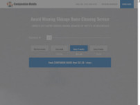 Companion Maids Cleaning Service website screenshot