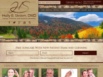Holly B. Sletten, DMD, FAGD website screenshot