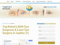 Your Eye Specialists website screenshot