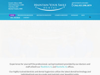 Maintain Your Smile Dental website screenshot