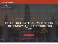 The Trevor J. Avery Law Firm website screenshot