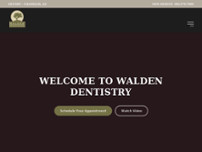 Walden Dentistry website screenshot