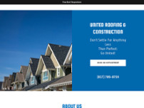 United Roofing and Construction website screenshot