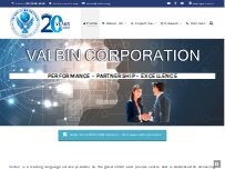 Website Screenshot Valbin Corporation