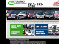 EB Towing website screenshot