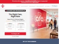 Website Screenshot AFC Urgent Care Yorktown Heights