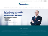 Screenshot for https://marshalldefense.com