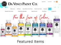 DA VINCI PAINT CO. website screenshot