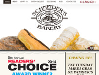 Schneider's Bakery website screenshot