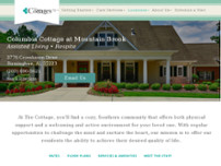 Columbia Cottage Mountain Brook website screenshot