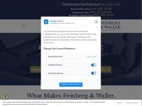 Website Screenshot Feinberg & Waller