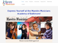 Screenshot for https://maestromusiciansbaltimore.com