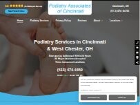 Website Screenshot Podiatry Associates of Cincinnati