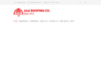 AAA Roofing Co website screenshot