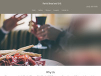 Panini Bread and Grill website screenshot