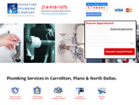 Signature Plumbing Company website screenshot