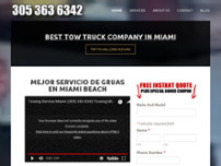 Towing Service MIA website screenshot