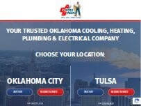 Website Screenshot Air Comfort Solutions Cooling, Heating, Plumbing & Electrical Tulsa