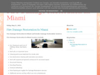 Screenshot for http://firedamagerestorationinmiami.blogspot.com/