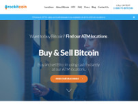 RockItCoin Bitcoin ATM website screenshot