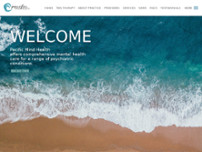 Pacific Mind Health website screenshot