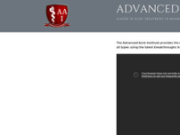 Advanced Acne Institute website screenshot