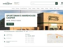 Website Screenshot Sportsman's Warehouse